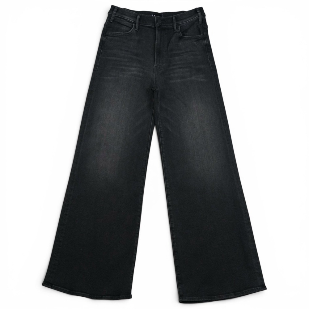 Mother Lil Hustler Roller Sneak Jeans 30 Not Today Satan Wide Leg Flare